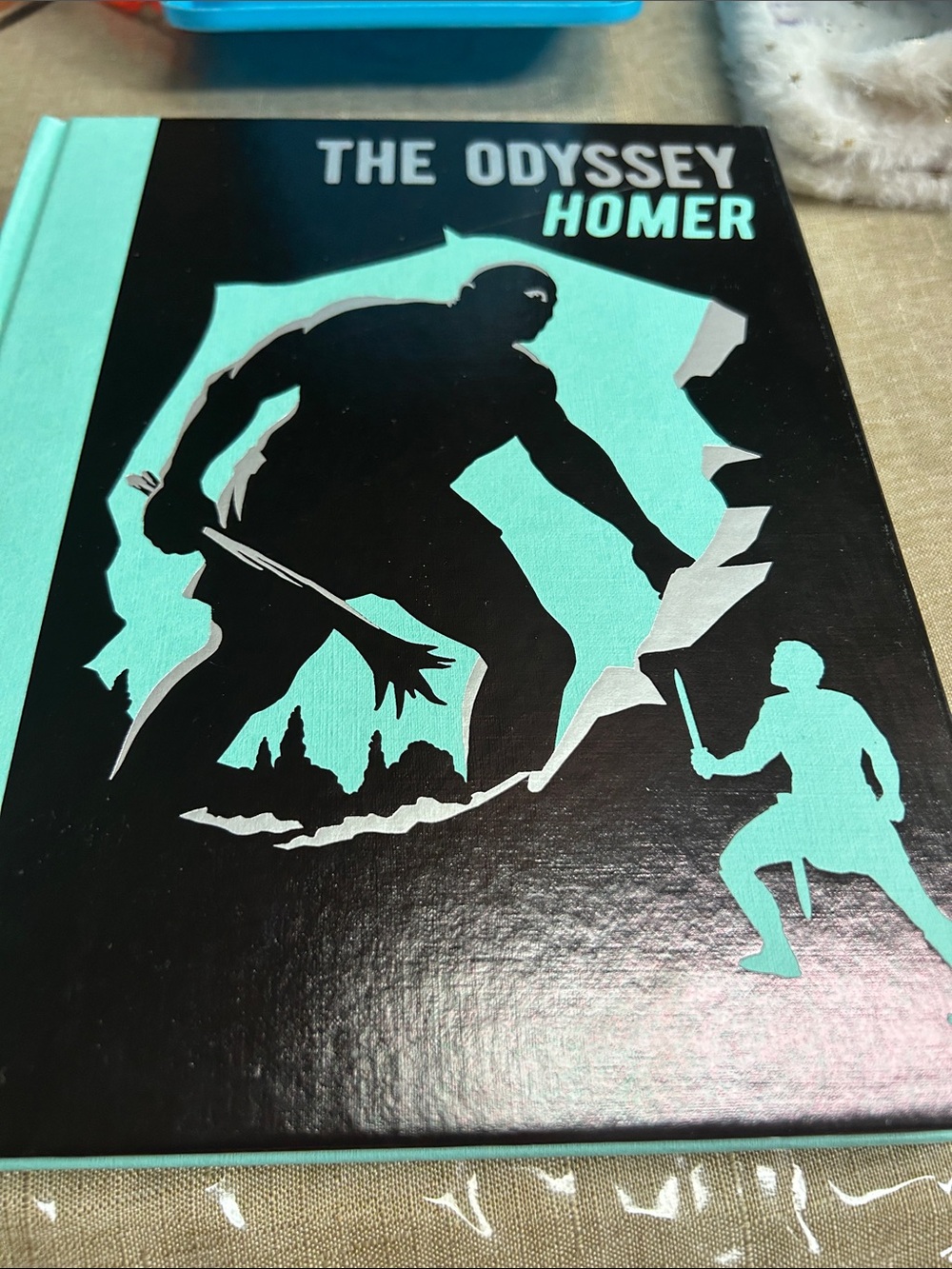 The Odyssey by Homer — Black & Aqua Hardcover